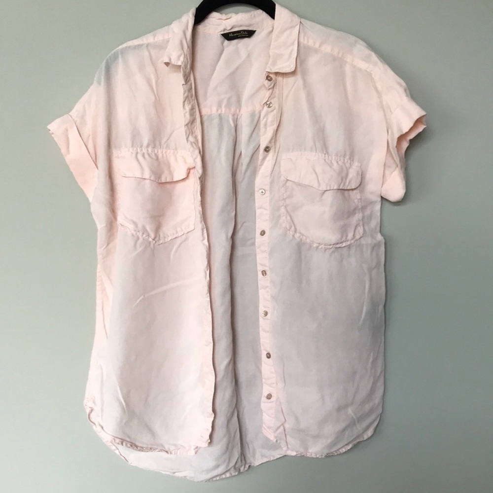Massimo Dutti pink shirt